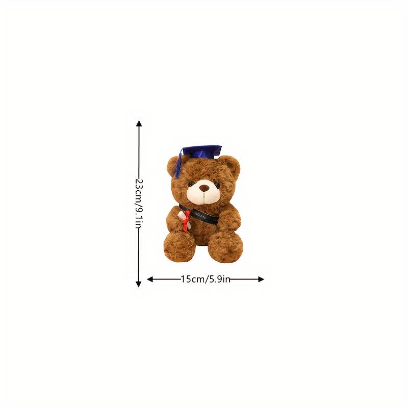 Plush Toyss color Dark Brown Style Black Hat