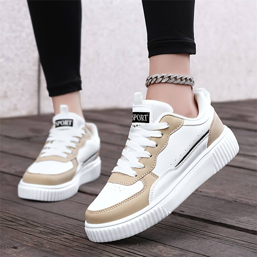 Sneakers Color Khaki Sizeuk 6