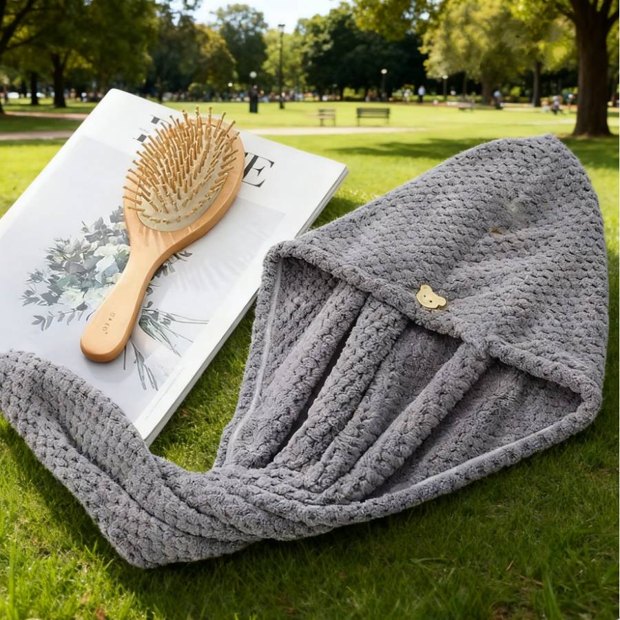 Hair Turban 1 Offwhite Hairdrying Towel Quantity