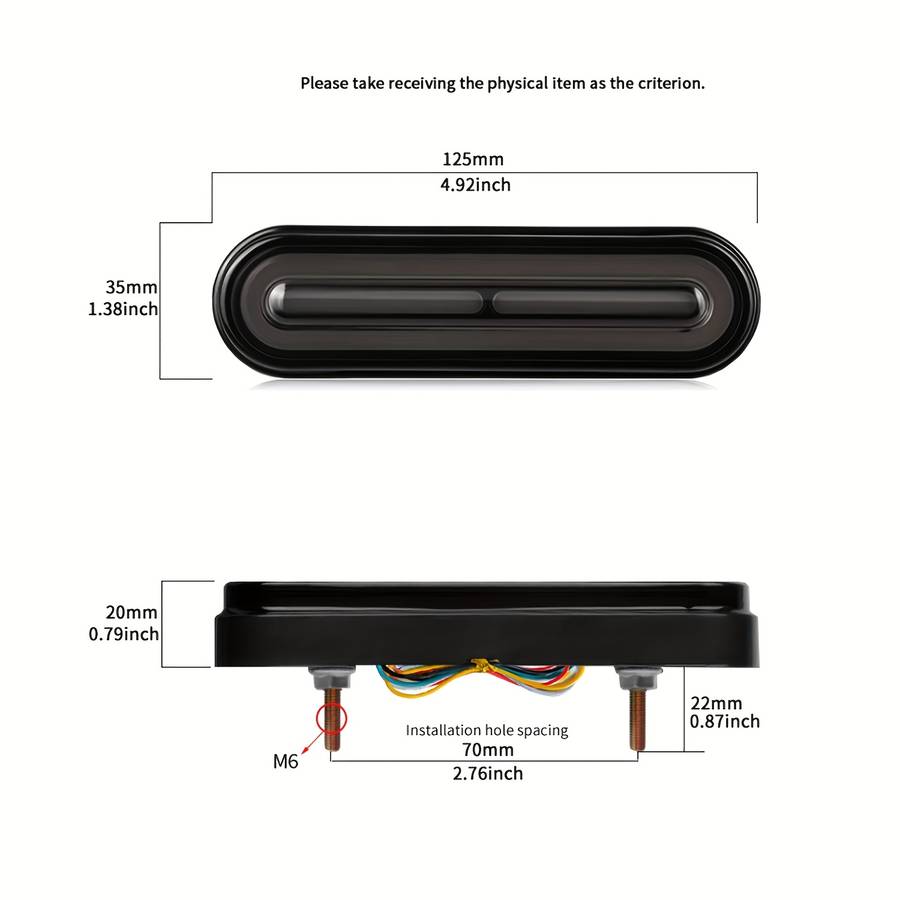 1pc Motorcycle LED Daytime Running Lights with Turn Signal Functionality Dual Direc