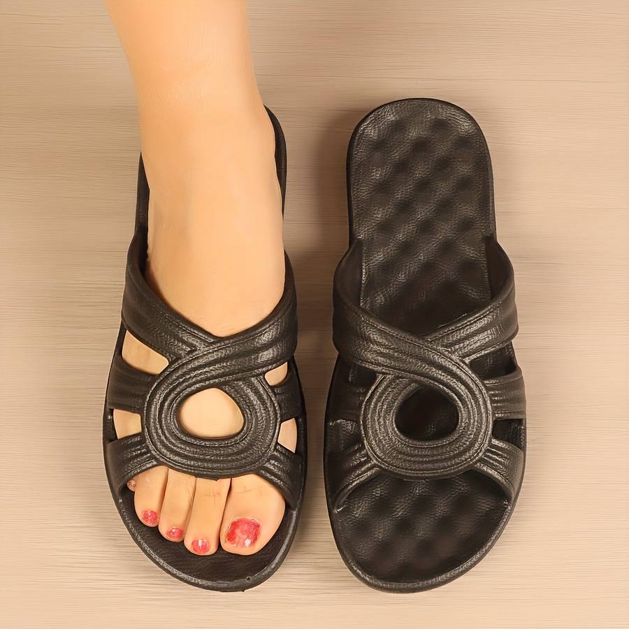Men Slippers Summer Style Grey Size Uk 3.5 To 4