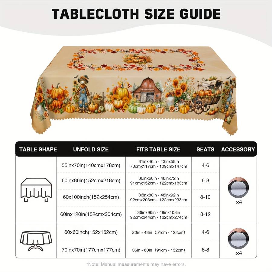 Halloween tablecloth decoration size 60x120in 152x304cm or Rectangle