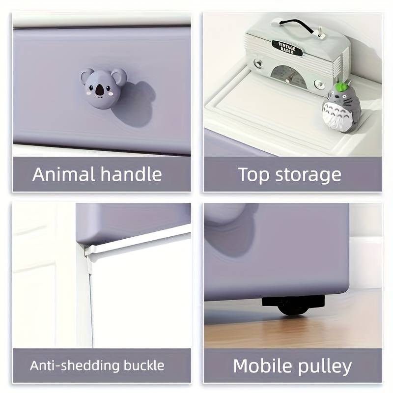 Storage And Organizationcolor Purple Spell White Items Five Layers