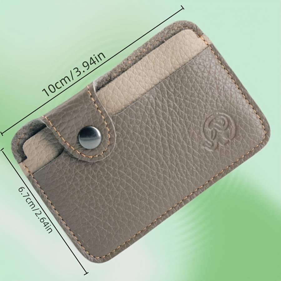 Classic Charm Genuine Genuine Leather Bifold Wallet With Snap Closure Classic Dark Blue O