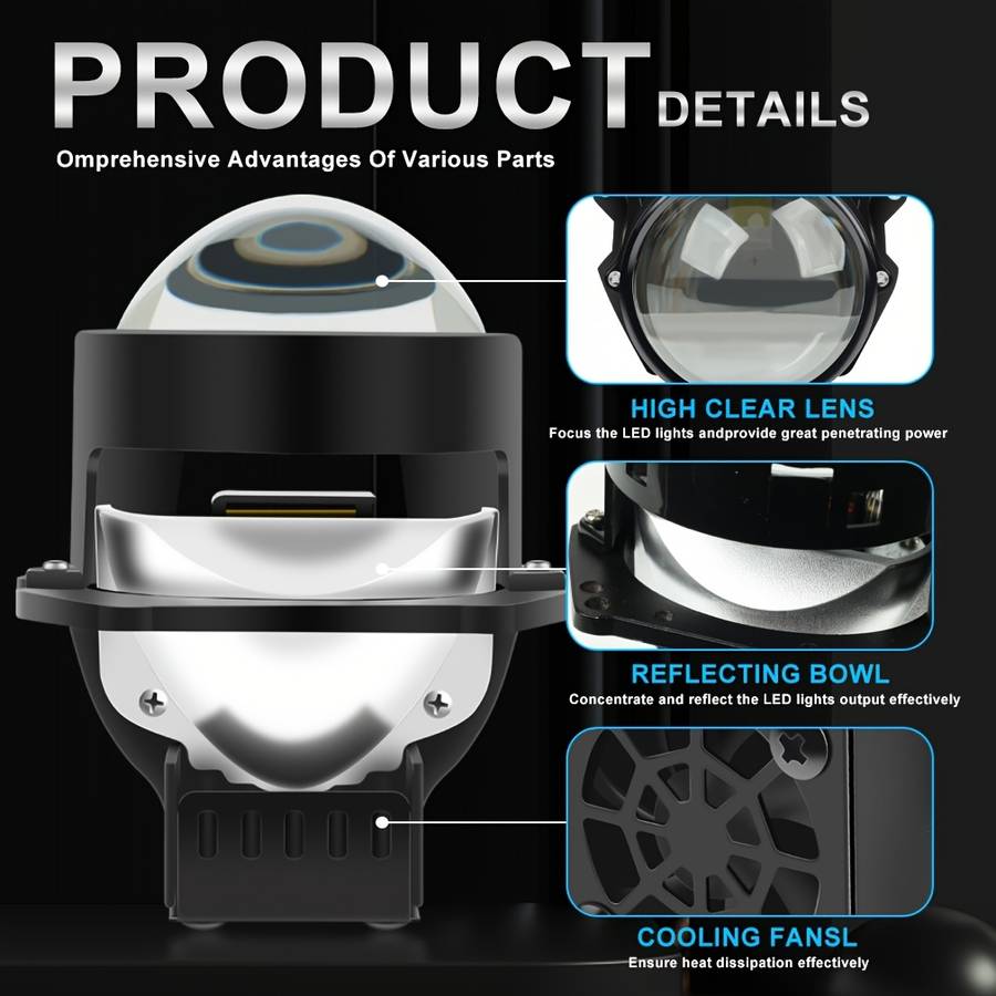 Car Lights Items 2Pcshighlow Beamuniversal