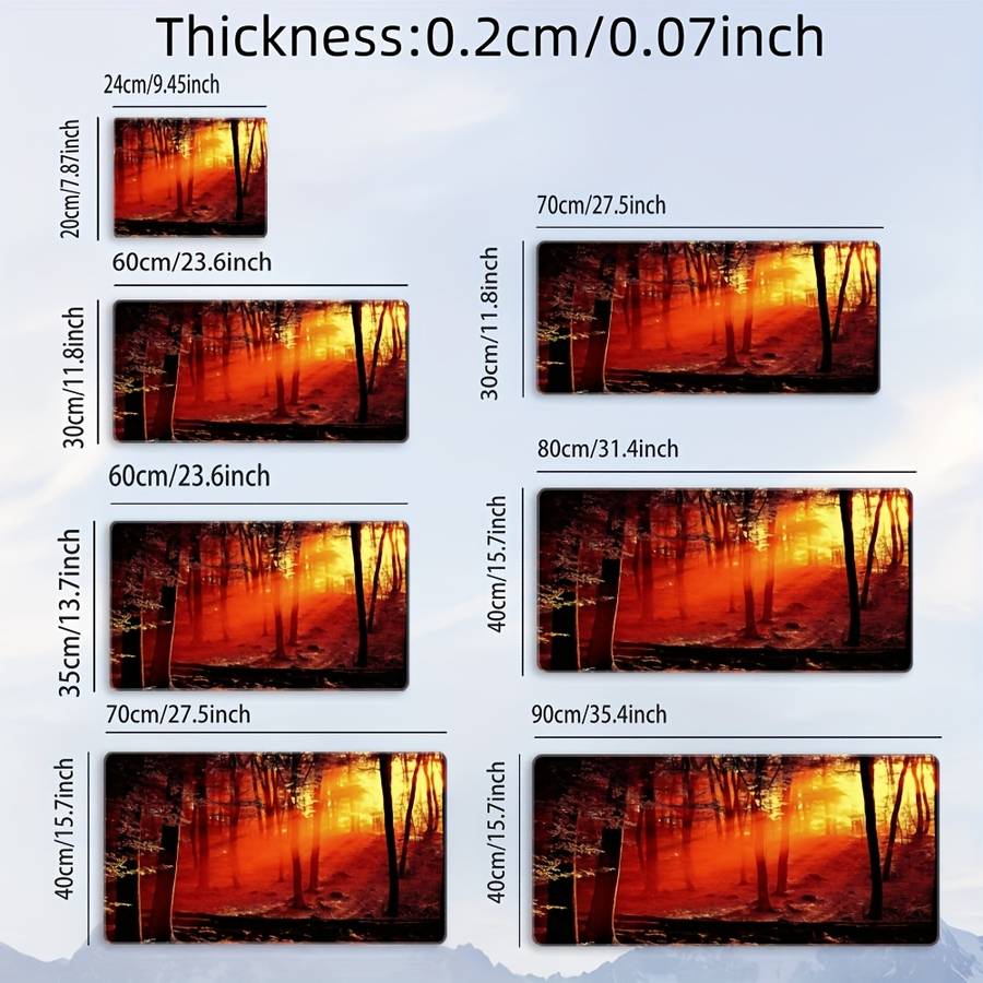 Mouse Pad Size 23.6X11.8Inch