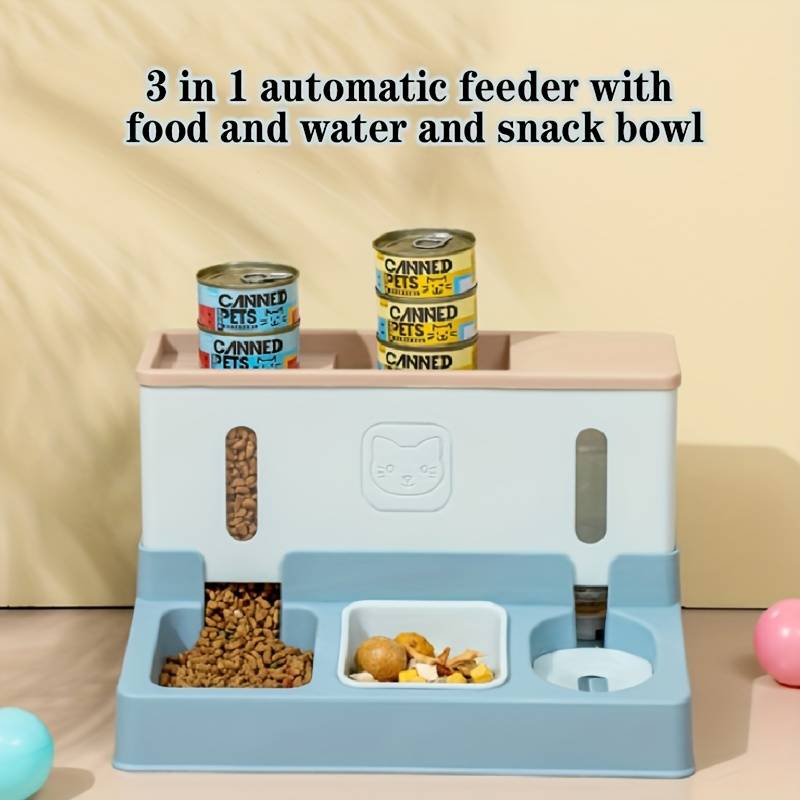 Pet Supplies Color Green Automatic Feeder Set