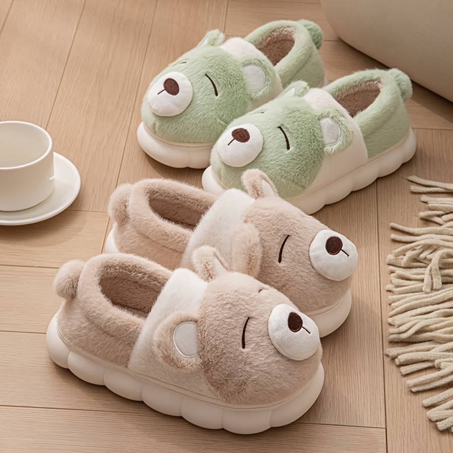 Cotton Slippers Color Grey Sizeuk 6-6.5 Big Kid