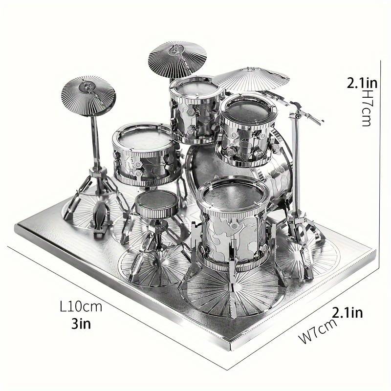 3D Puzzle Musical Instrument Model Items Drum Kit