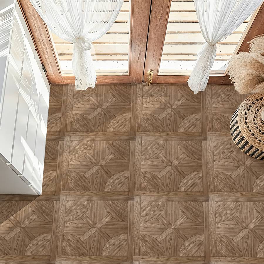 Self Adhesive Floor Stickers 40*120Cm 15.74*47.24Inch 2D Wood Grain