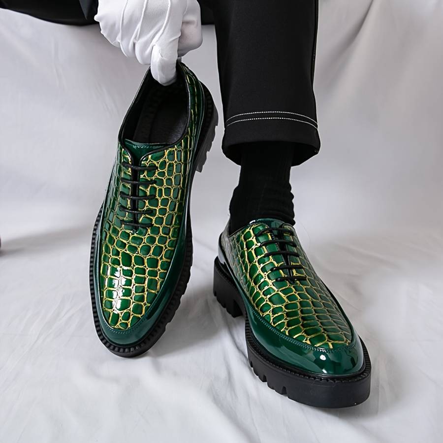 Mens Leather Shoes Color Black Sizeuk 10