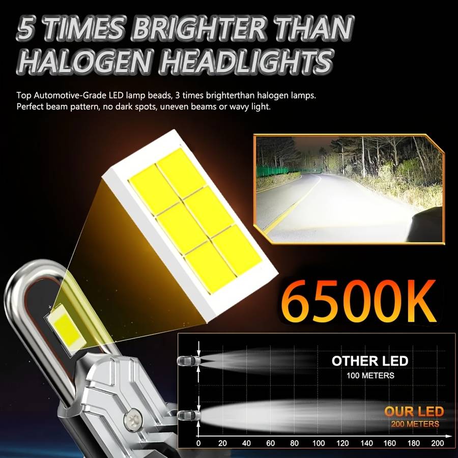 Car Lights Color Super Bright Storage 2Pcs 6500K Canbus