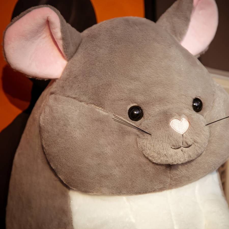 Toy Dolls color White Chinchilla and Chipmunk Pillow size Large Size 45cm
