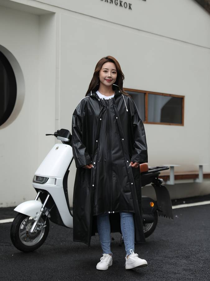 Raincoat White Size Asian L