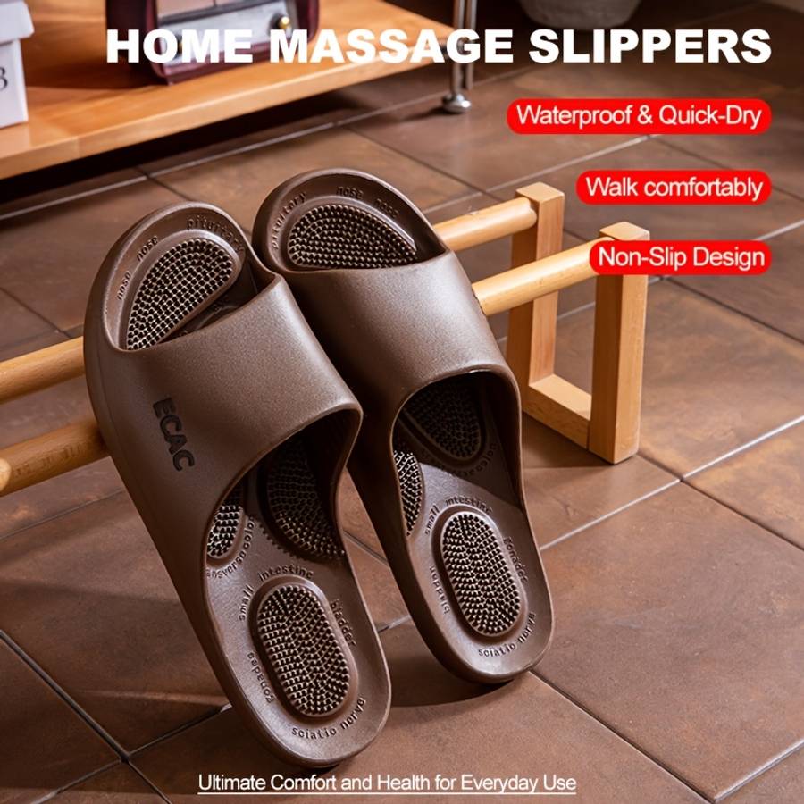 Men Slippers Summer Style Sandy Brown Size Uk 7.5 To 8