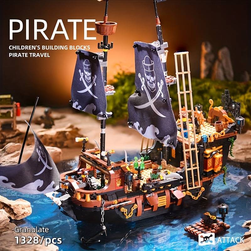3D Jigsaw Puzzle Model Ship Color Corsair 1328Pcs