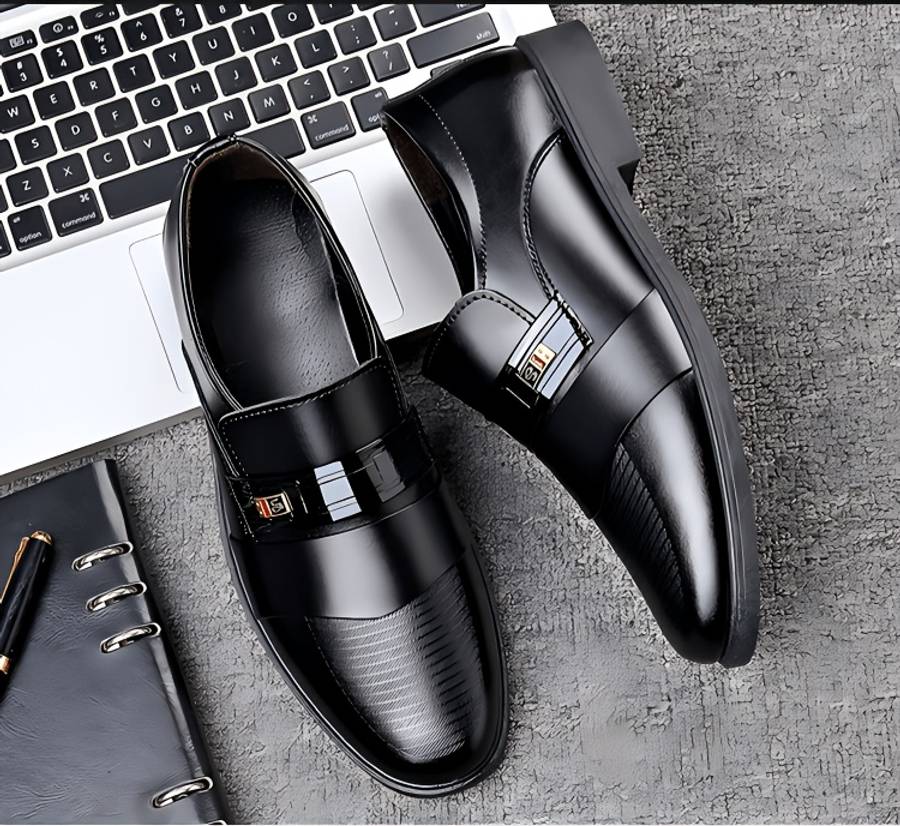 Mens Leather Shoes Color 7711 Black Sizeuk 7