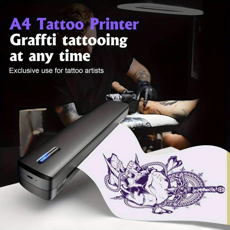 Printer Model Black 5Tattoo Paper
