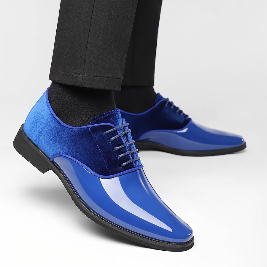 Mens Leather Shoes Color Blue Sizeuk 8