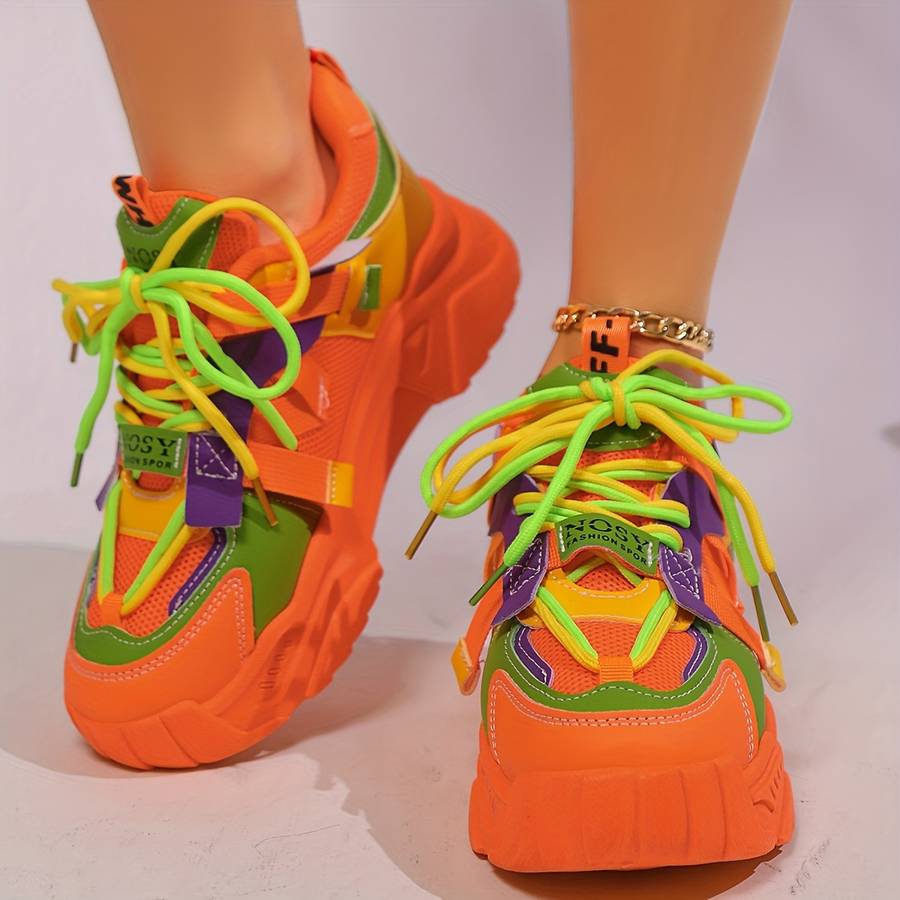 Women S Sneakers Color Orange Sizeuk 3