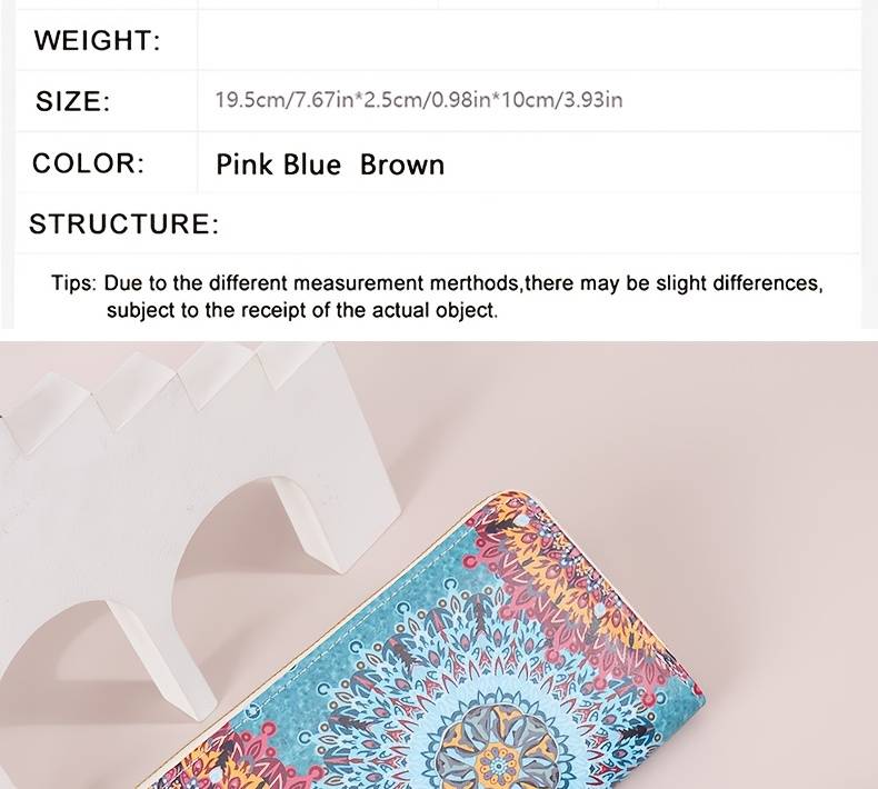 1pc Stylish Women'S Wallet 2025 New Long Style Large Capacity Handbag Pattern Design Zipper Wallet