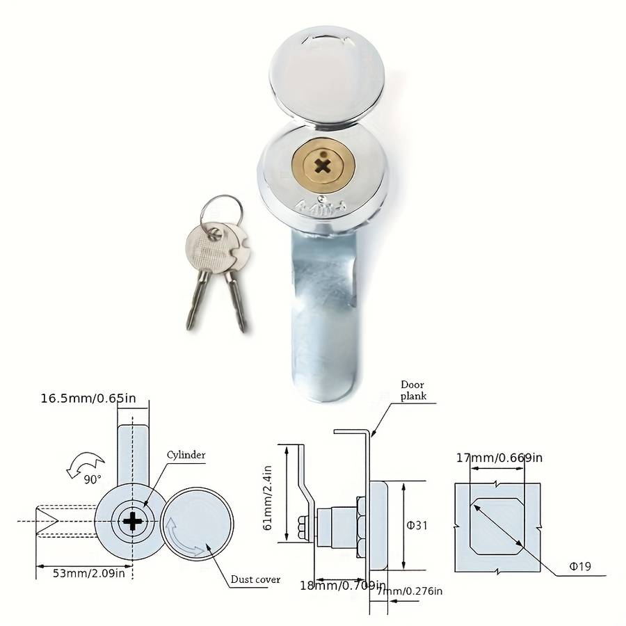 Lock Color Silveryx3