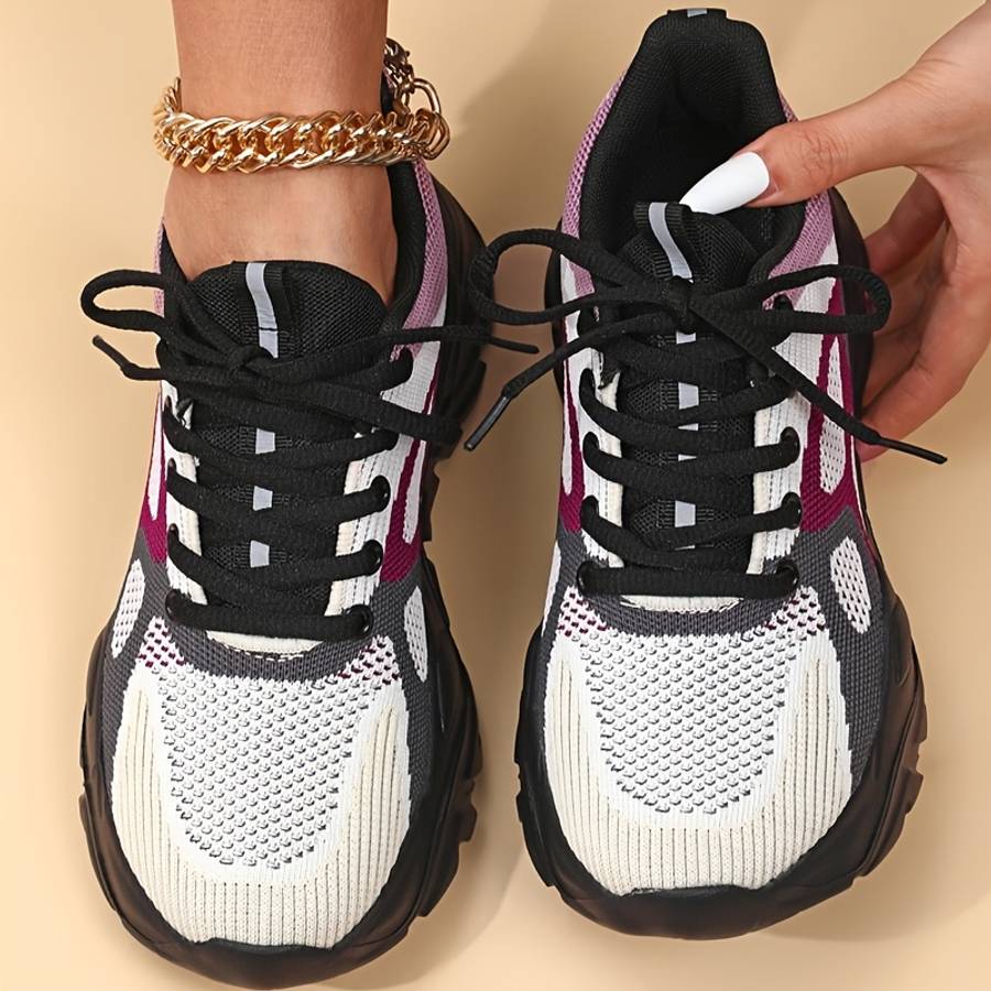 Women S Sneakers Color Blackred Sizeuk 8