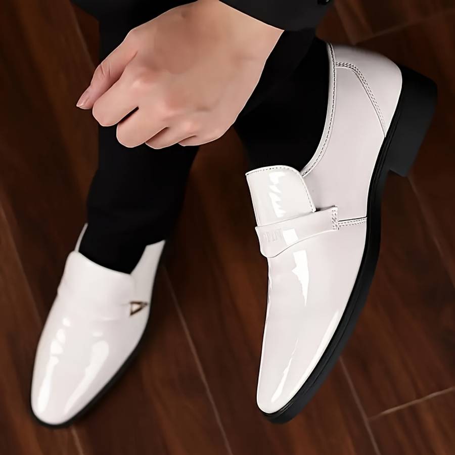 Mens Leather Shoes Color Black Sizeuk 7