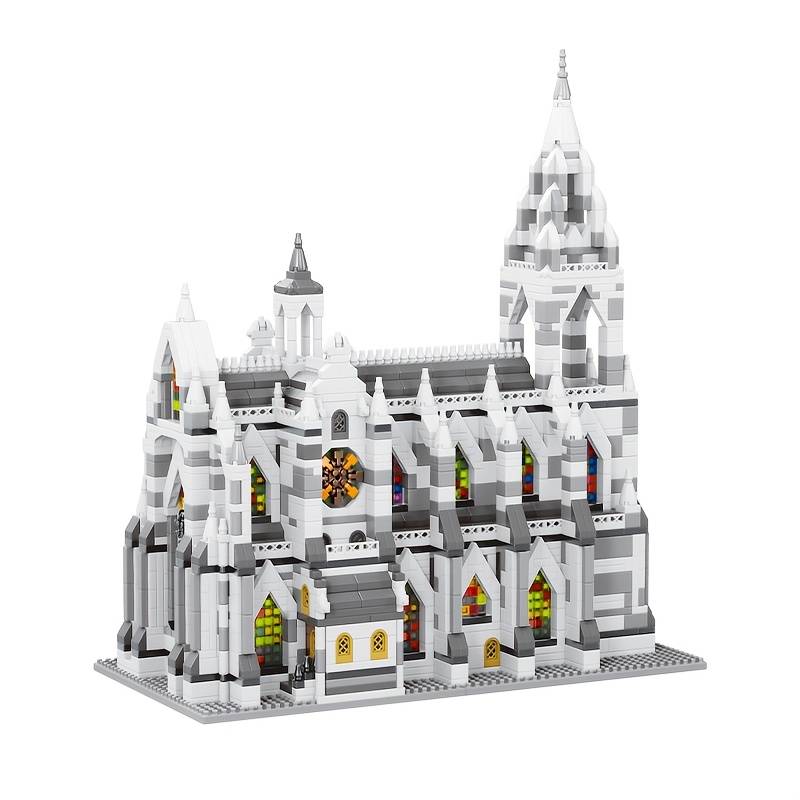 Building Toy Architectural Model Toy Set Material Abs Quantity 2908Pcs Paris Church