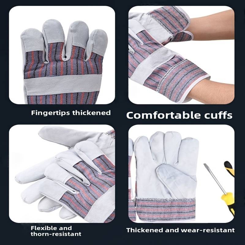 Work Gloves Color Sheepskin Striped Gloves