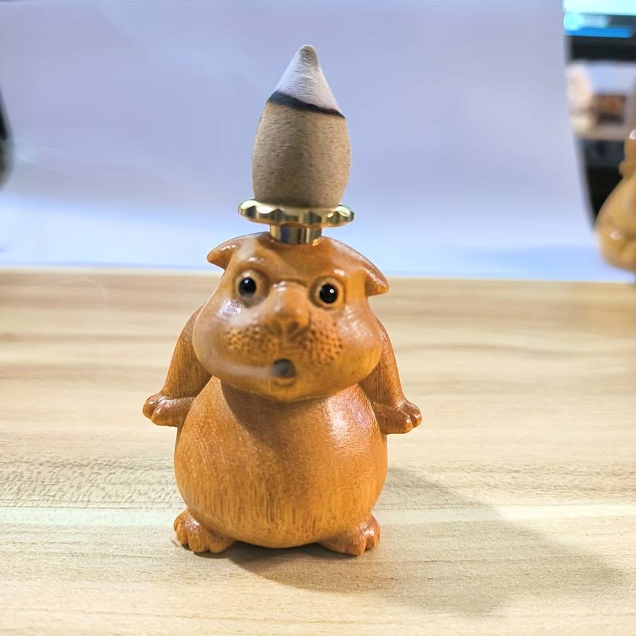 Incense Burner Color  Wooden Bear Backflow Incense Burner