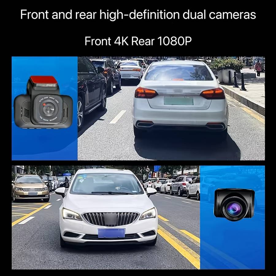 Dashcam Model 2026 Enhanced Edition 4K Dual-Channel Recorder  Add  32G