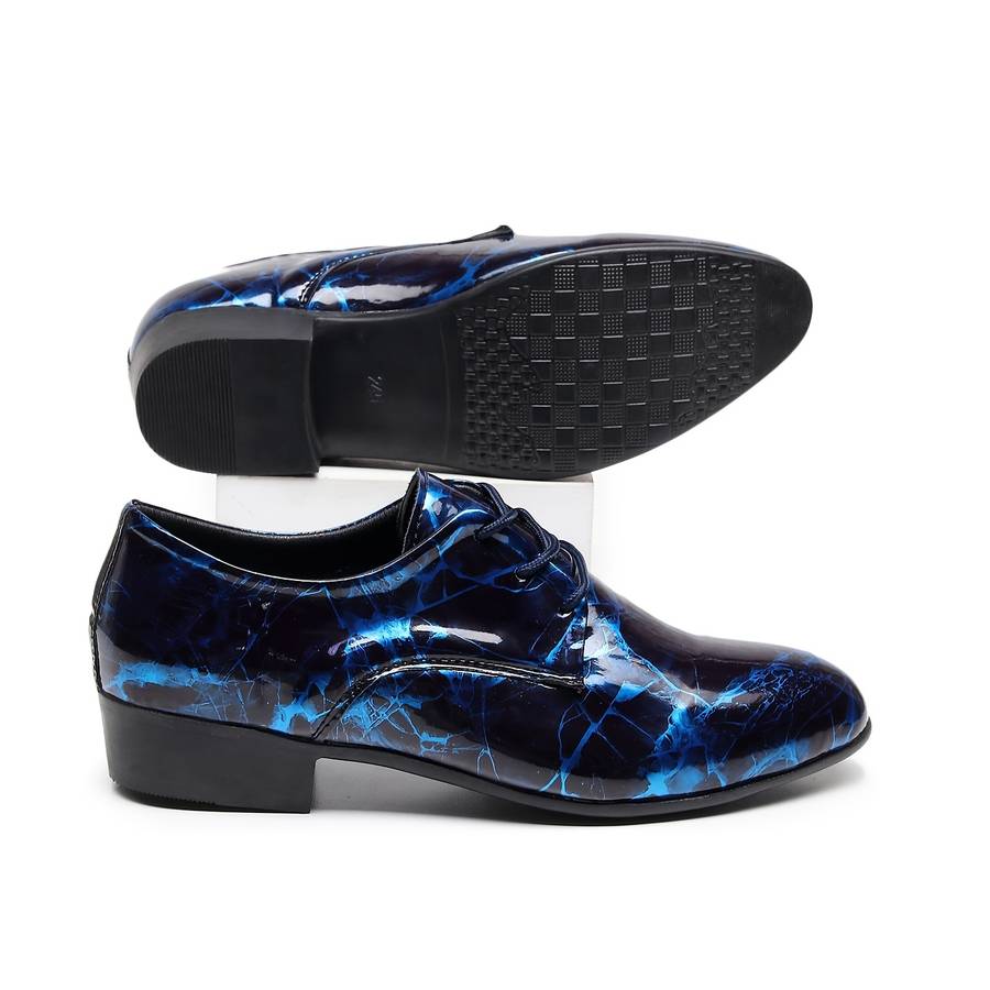 Mens Leather Shoes Color Black Blue Sizeuk 10.5