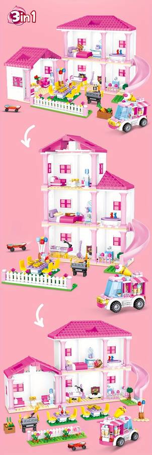 Building Toy Architectural Model Toy Set Quantity 1142Pcs