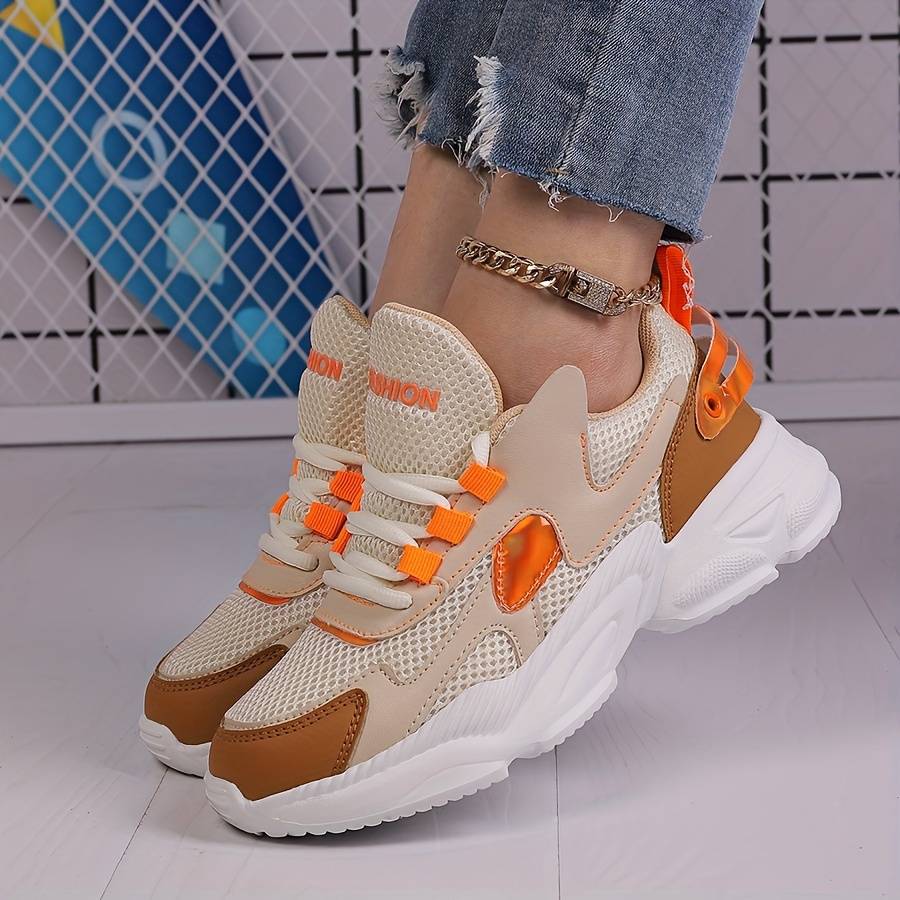 Women S Sneakers Color Orangered Sizeuk 5