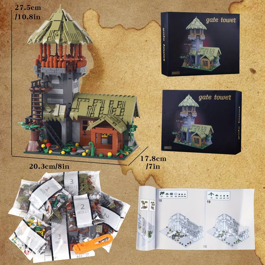 Building Toy Architectural Model Toy Set Style House