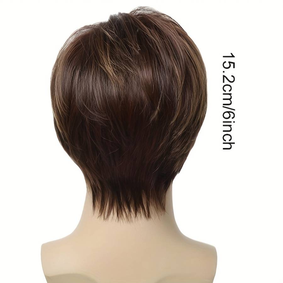 Light Brown-1 Mens Wigs Hair Length 15.24Cm