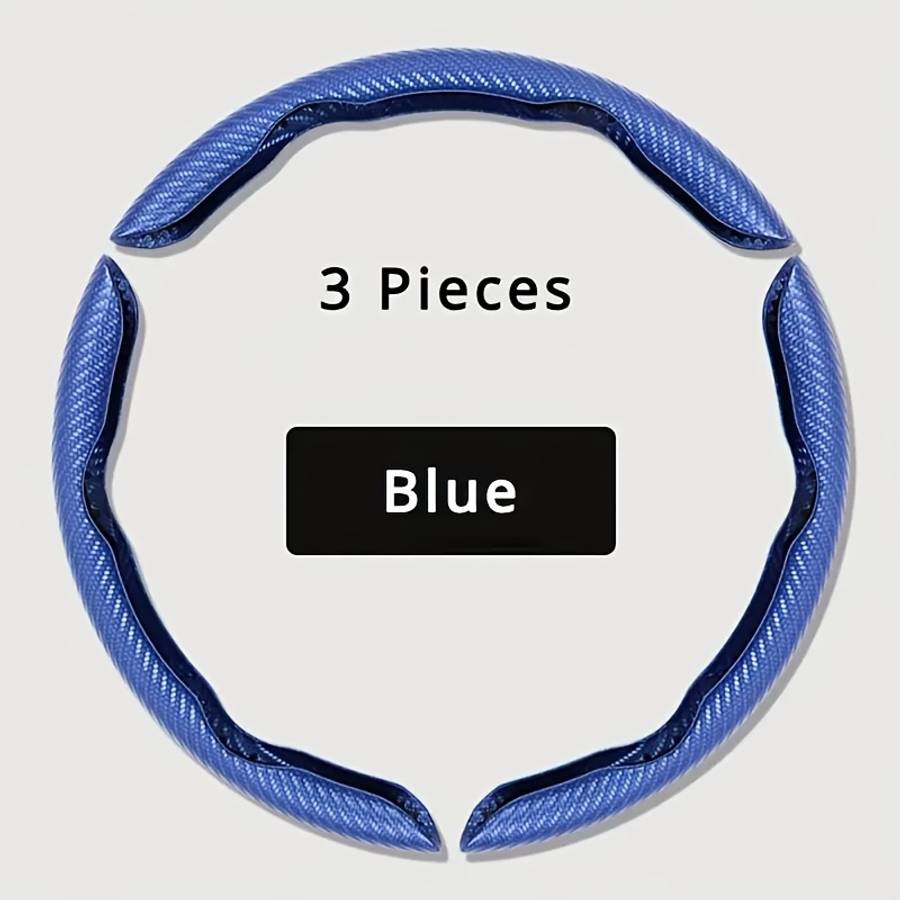 Car Steering Wheel Cover Three Piece Set White