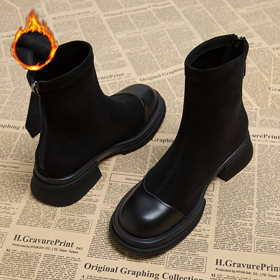 Women S High Heels Color Black Fleece Sizeuk 3.5