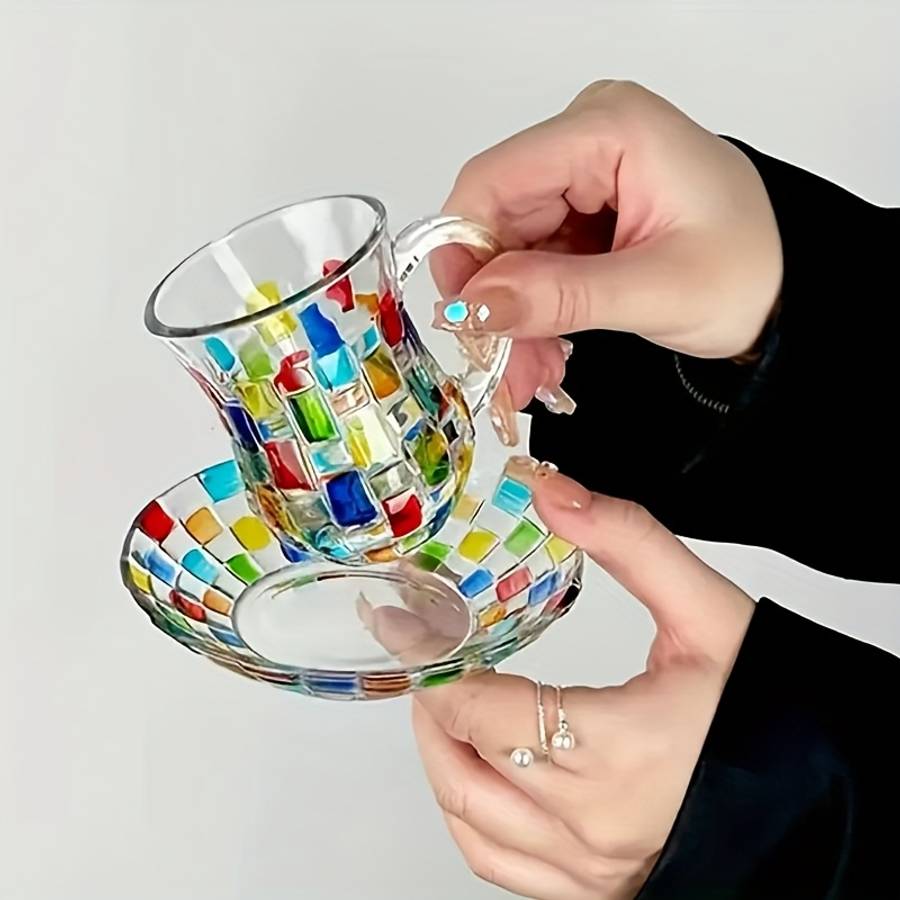 Water Cup Style Waist Length Coffee Cup And Saucer Set