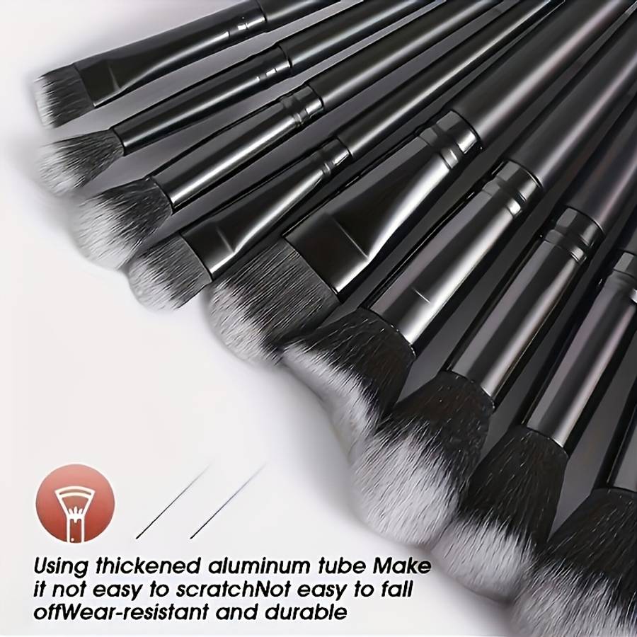 Makeup Brush Set Color Black Quantity16Pcs