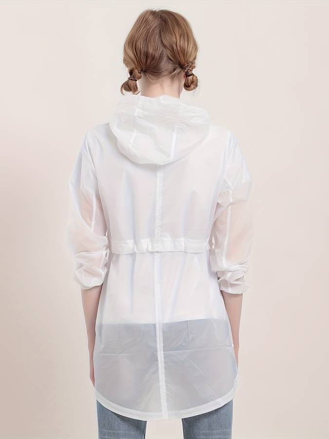 Raincoat White Size Asian S