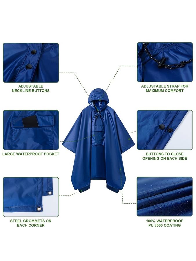 Raincoat Obsidian Size Onesize