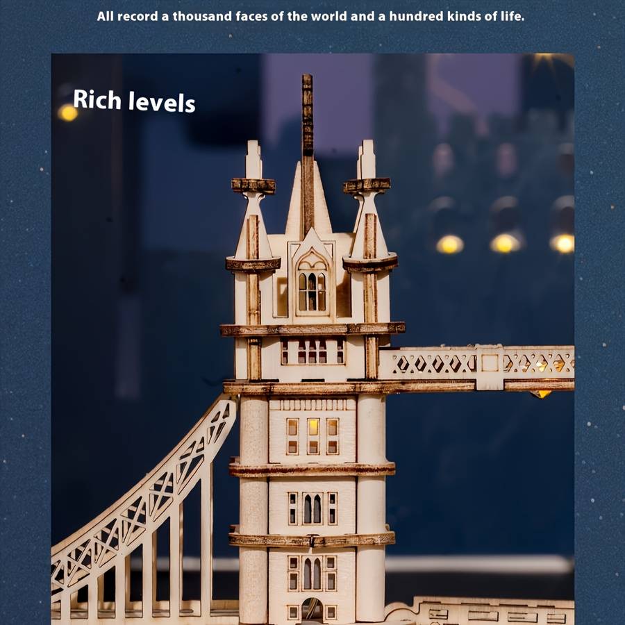 Building Toy Architectural Model Toy Set Model London Bridge Model Building Blocks Puzzle