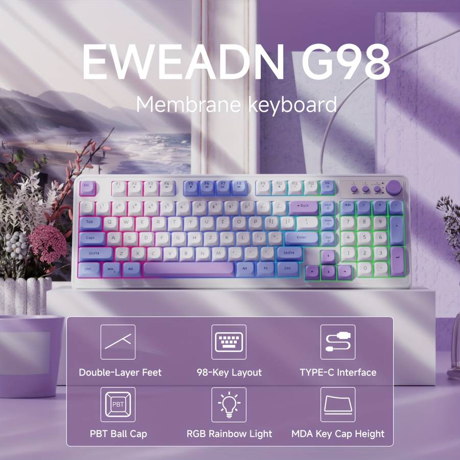 Keyboard Color Blue