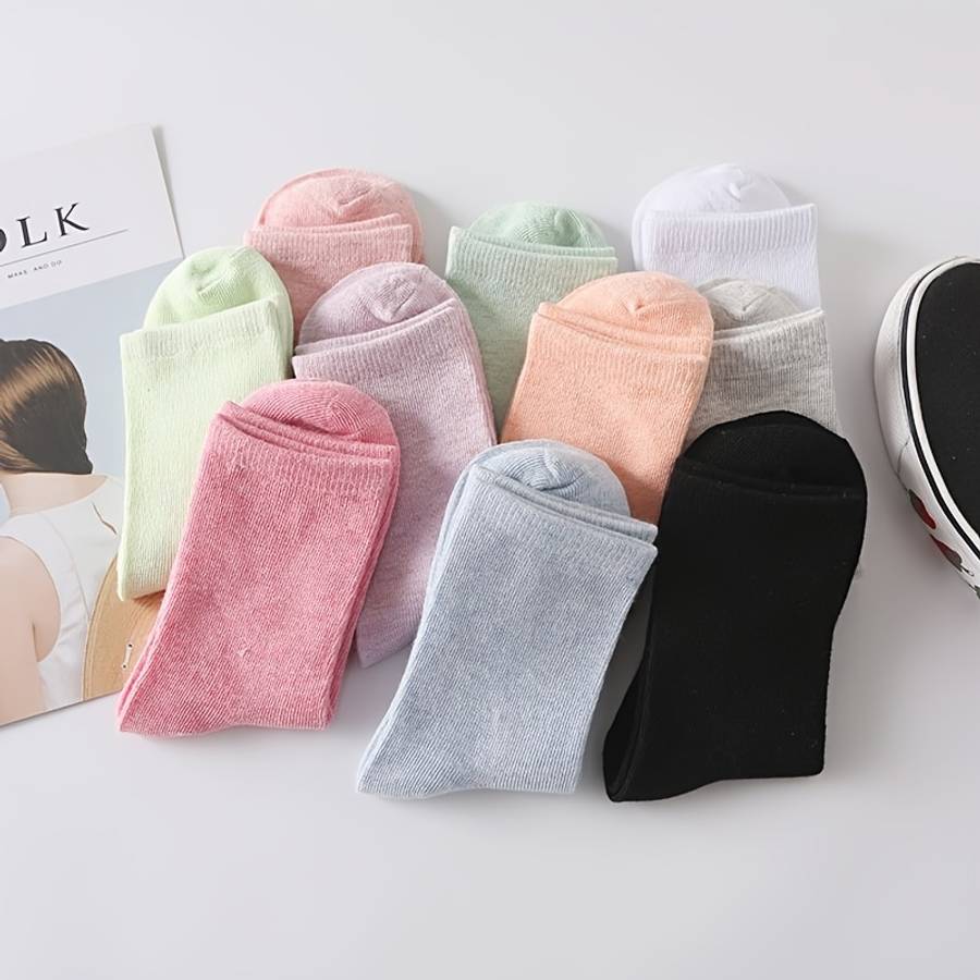 Women S Socks Color 5 Pairs Mixed Colors Size Onesize