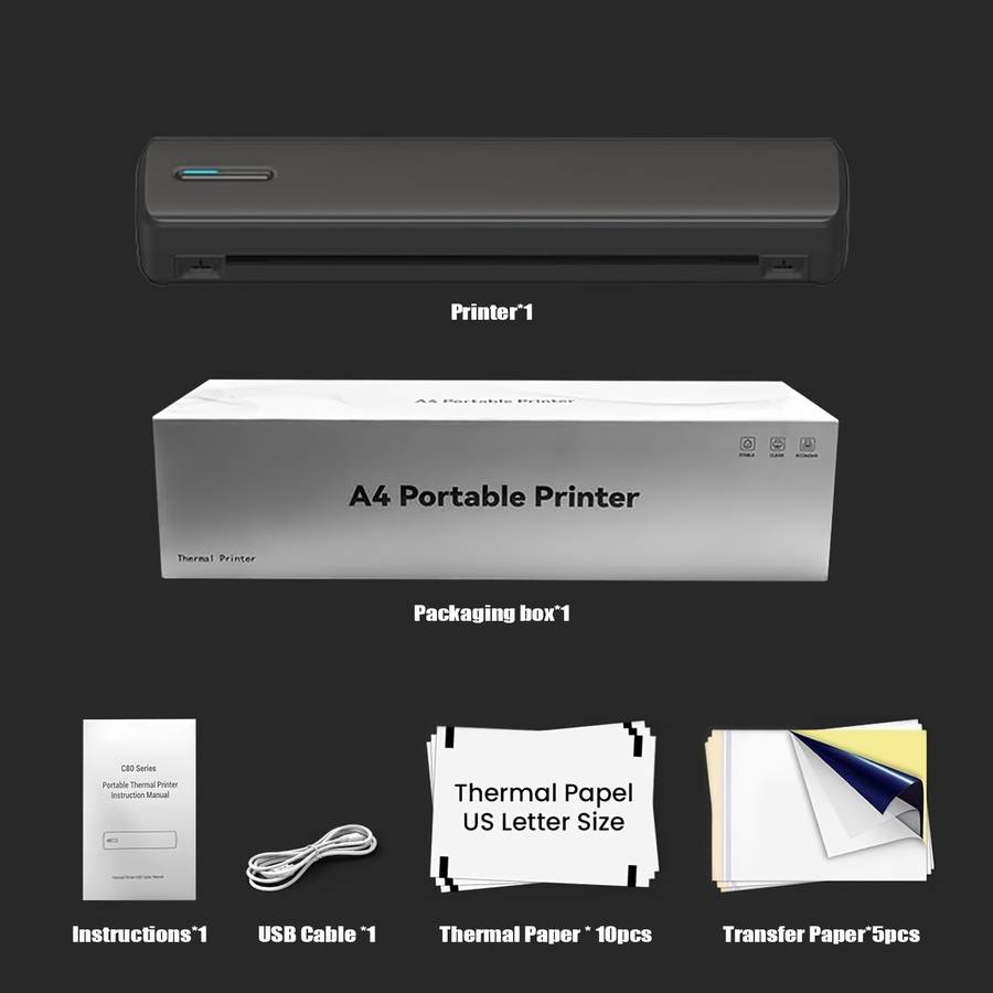 Printer Model Black 5Tattoo Paper