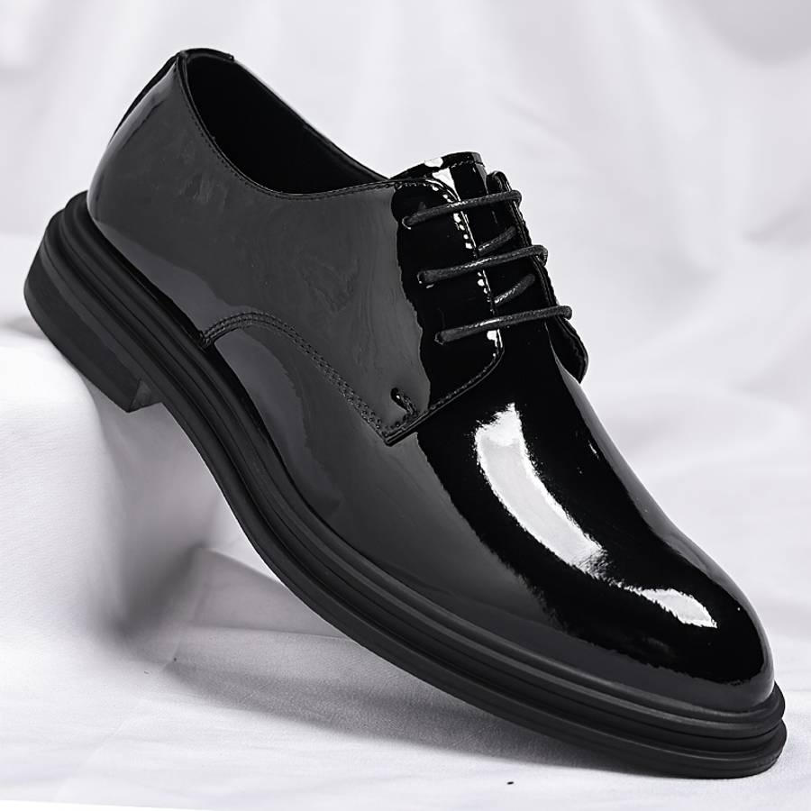 Mens Leather Shoes Color Black Sizeuk 7