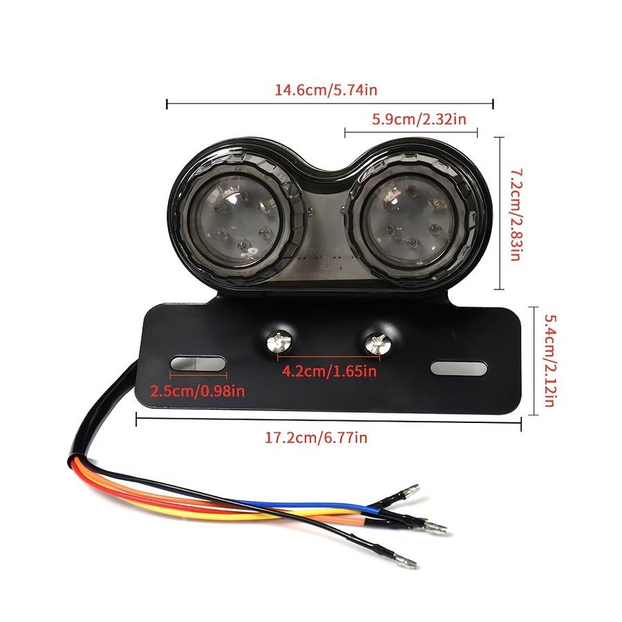 1 Set New LED Motorcycle Tail Lights Turn Signal Lights Brake Lights Running Lights P