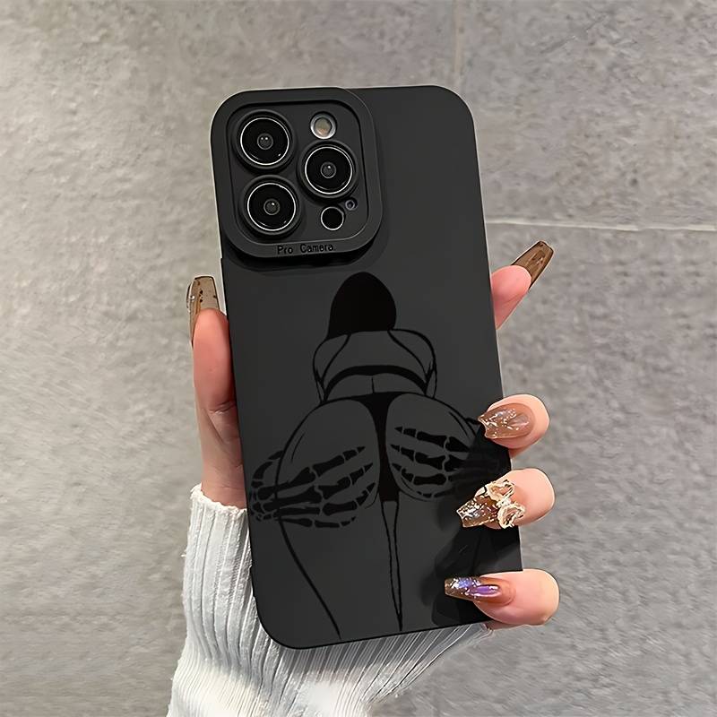 1Pc Black For iPhone 15 Plus Phone Case Phone Cover